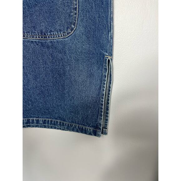 Vintage Sydni Jordan Sleeveless Blue Denim Dress with Pockets - Picture 5 of 7